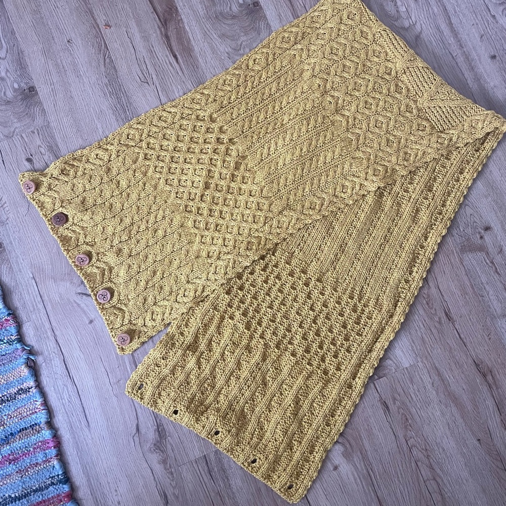 Aran 100% merino wool infinity scarf